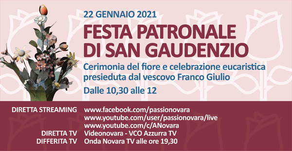 San Gaudenzio 2021 in streaming e TV